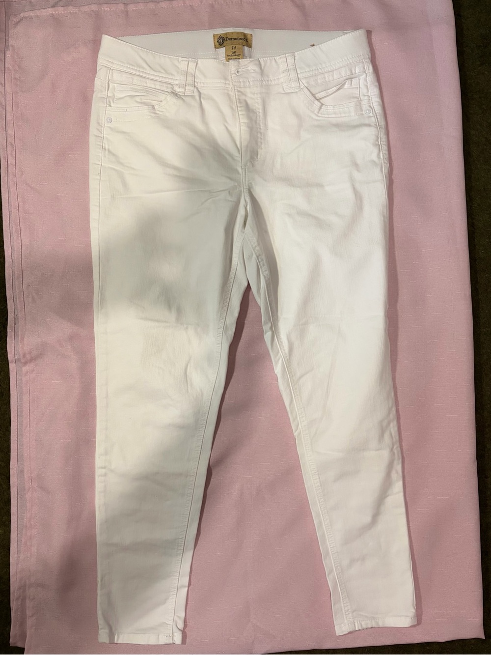 Democracy White Skinny Jeans